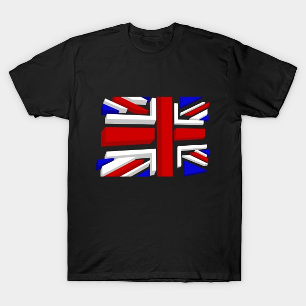 Union Jack XL Blk T-Shirt by SiSuSiSu